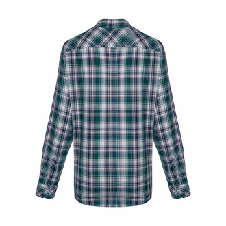 پیراهن آستین بلند مردانه چهارخانه - 