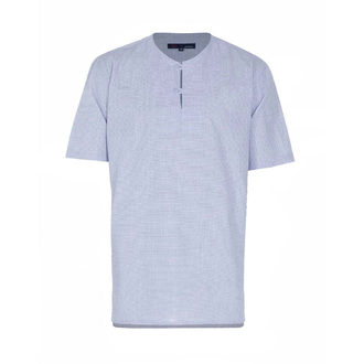 پیراهن آستین کوتاه مردنه یقه فرنچ - 