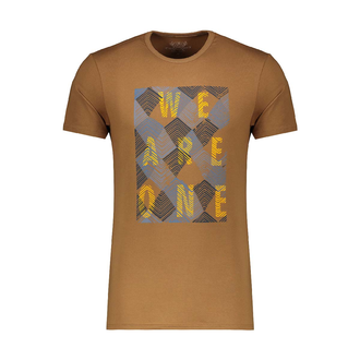 تیشرت آستین کوتاه مردانه چاپدار - 