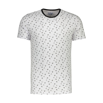 تیشرت آستین کوتاه مردانه طرح دار - 