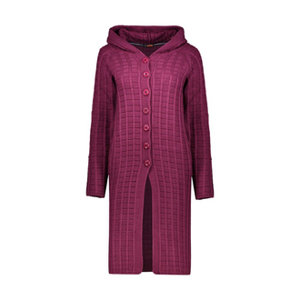 مانتو بافت کلاهدار زنانه - 