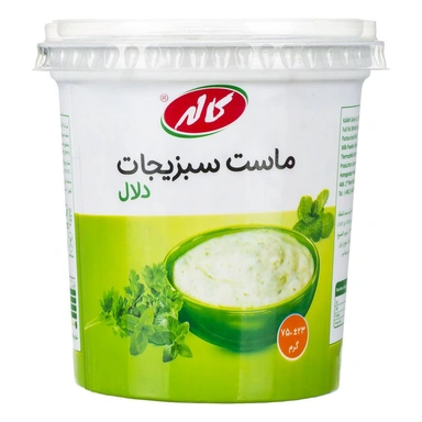 ماست طعمدار سبزیجات دلال 750گ کاله