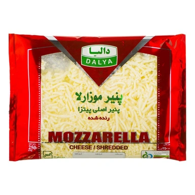 پنیر پیتزا رنده شده250گ دالیا(موزارلا)