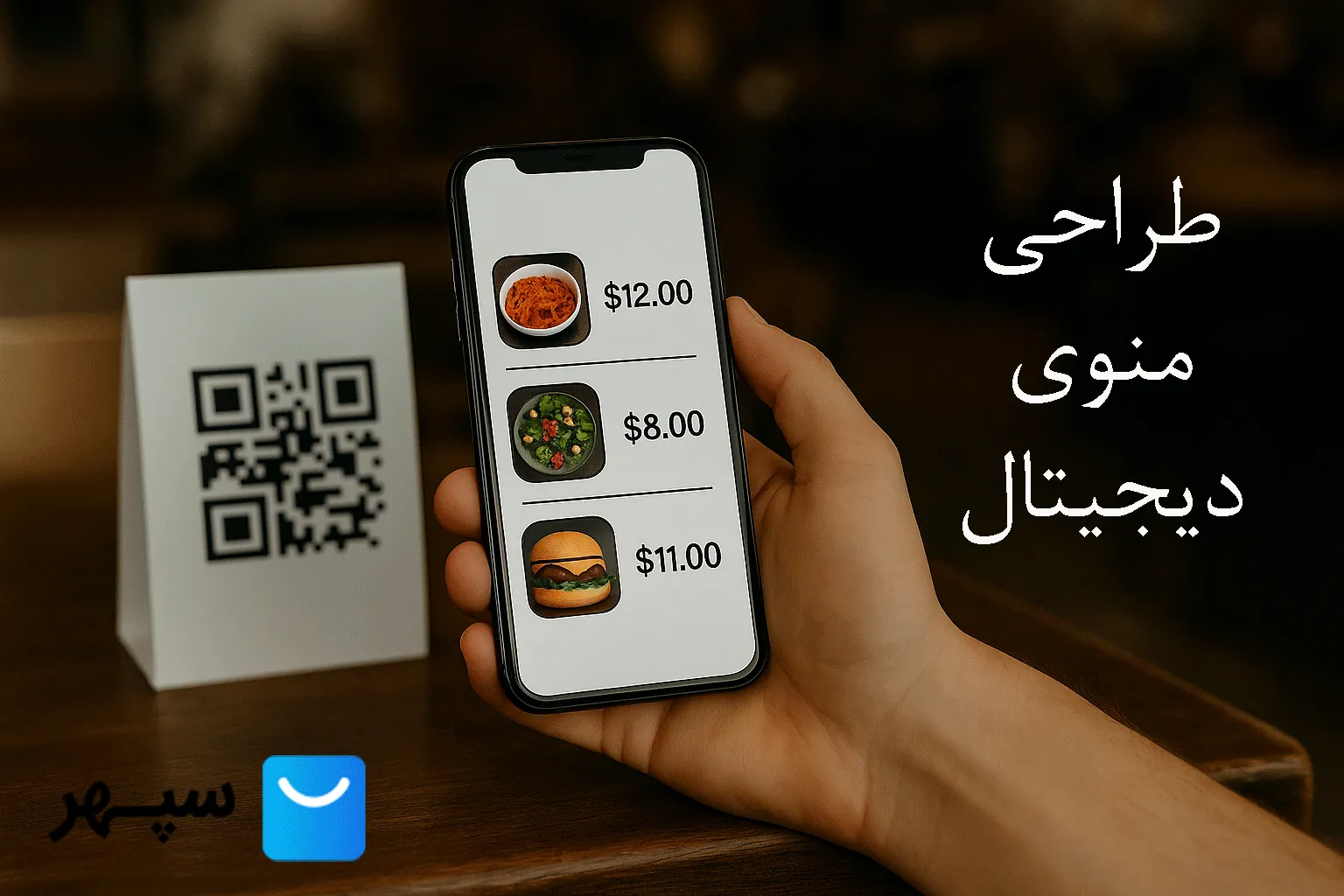 طراحی رایگان منوی دیجیتال کافه و رستوران + لیست قیمت  