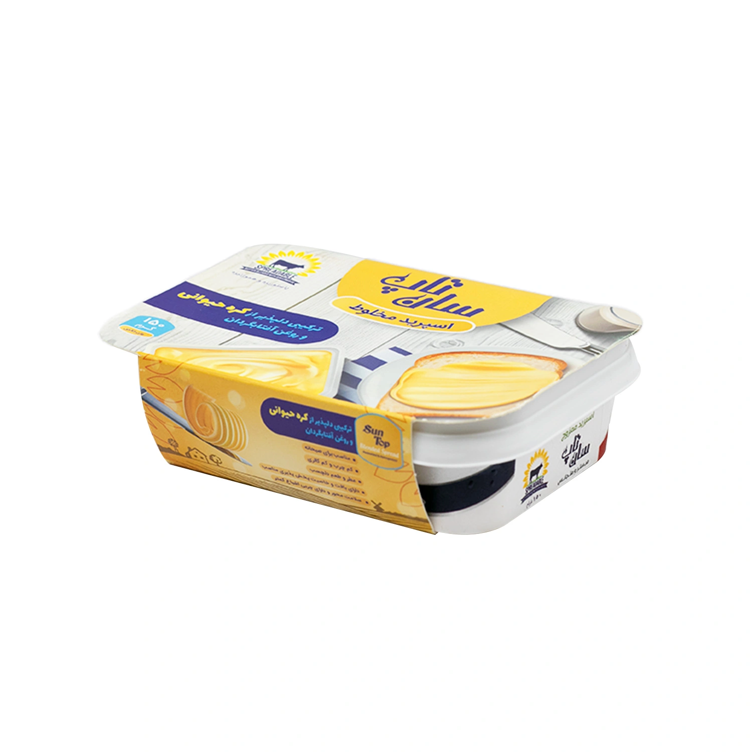 کره مخلوط گیاهی و حیوانی 150گرم سان تاپ
