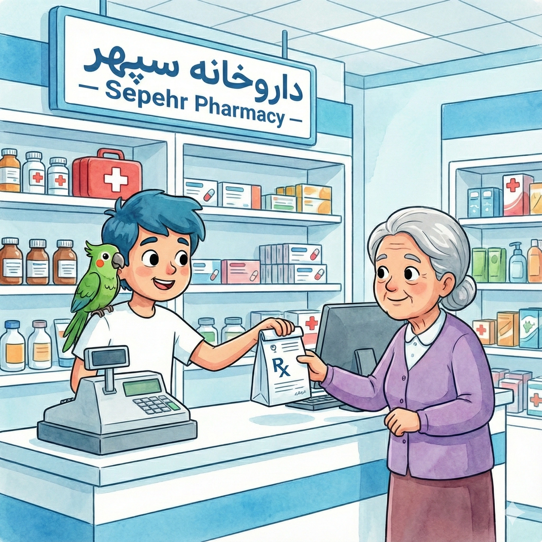 طراحی سایت داروخانه + سئو حرفه‌ای (فروش اینترنتی دارو مکمل)